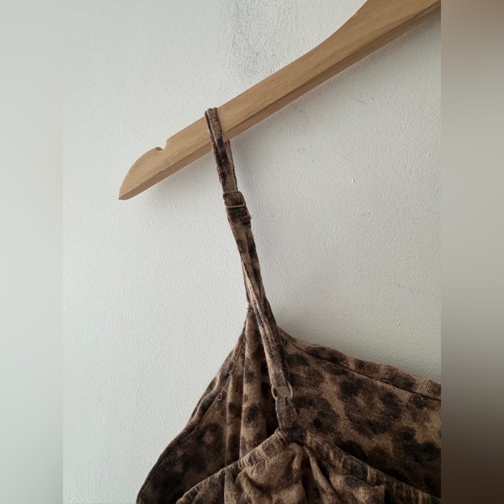Old Navy Waist Defined Sleeveless Cami Jumpsuit-‎ Leopard Animal Print - Picture 4 of 7